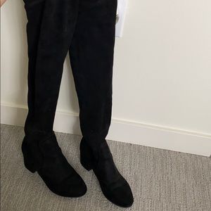 Steve Madden “Isaac” Black Thigh High Boots